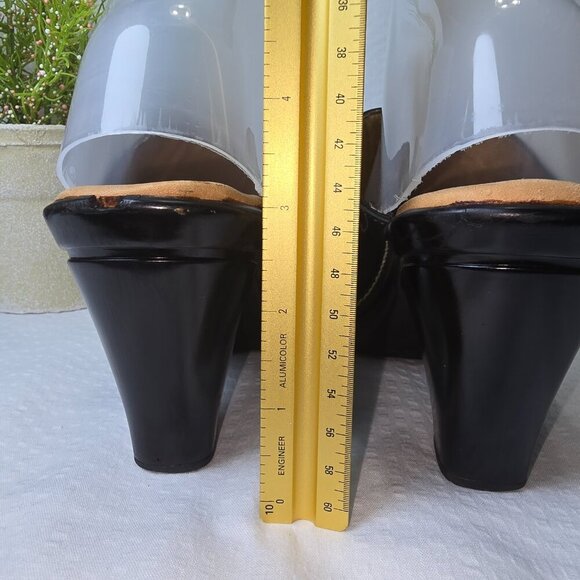 SOFFT BLACK METAL STUDDED MULES WOMENS SIZE 7 GOOD USED CONDITION - Picture 6 of 9